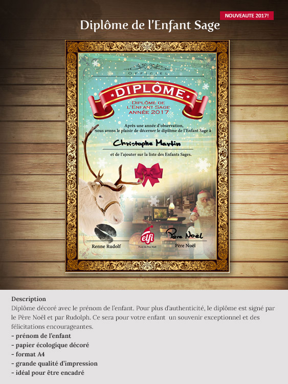 Recevoir une lettre personnalisée du Père Noël - Elfi Santa