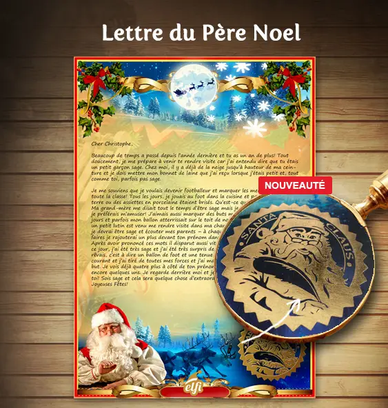 Enveloppe lettre Père Noël personnalisée : la touche magique de Noël